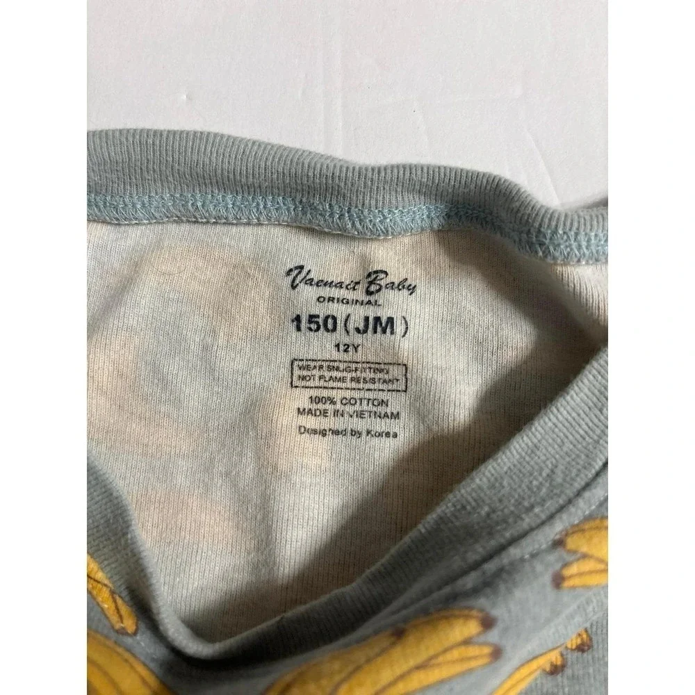 Banana Theme Pajamas (unisex) (size 12 youth)